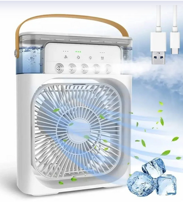 🥶 Beat the Heat! Try This Portable Mini Air Cooler Humidifier Fan