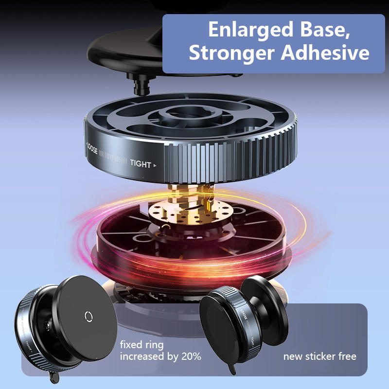 K009 Vacuum Magnetic Car Phone Holder Powerful, Stable & Universal Mount