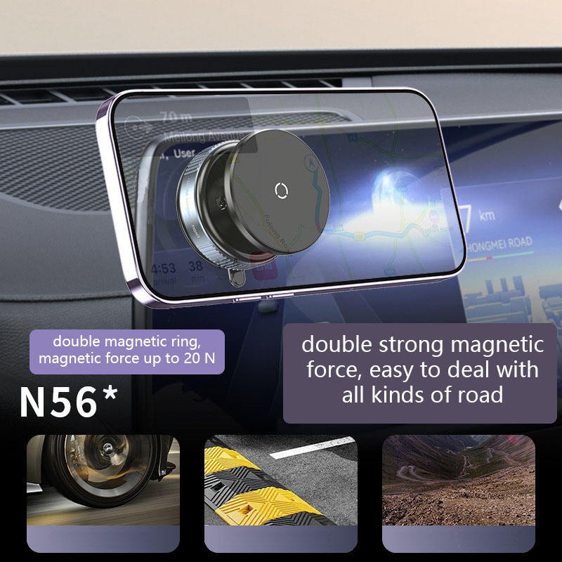 K009 Vacuum Magnetic Car Phone Holder Powerful, Stable & Universal Mount