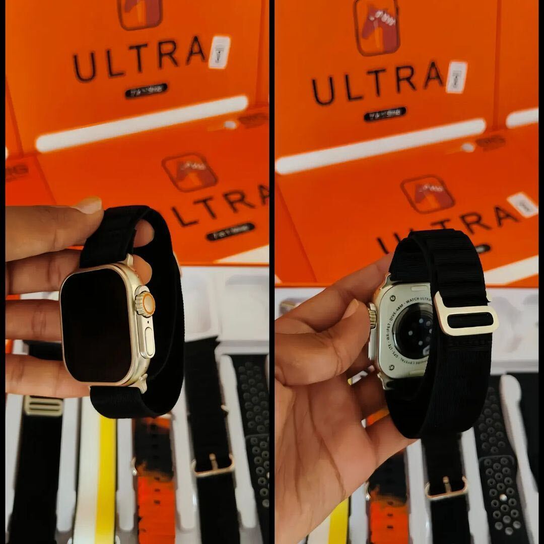 Ultra 7 IN 1 SmartWatch 2.1 Inch Full HD Screen Series 8 Wireless Charging 7 Straps Waterproof