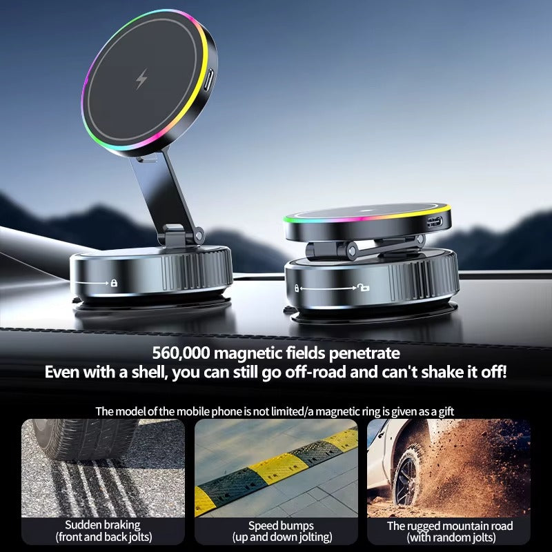Magnetic Stand + Wireless Charger Phone Holder Magnetic