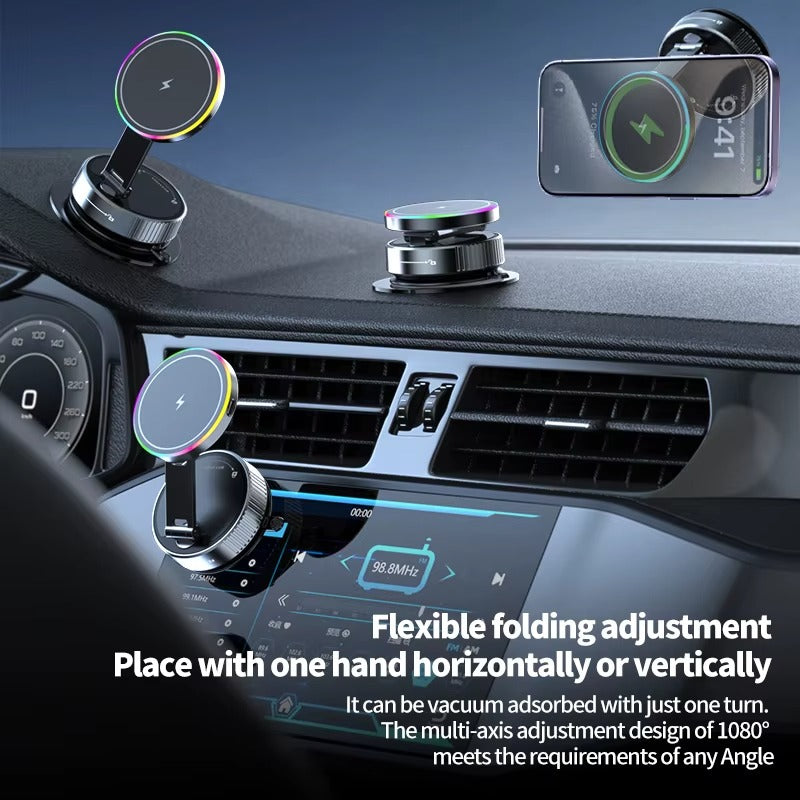 Magnetic Stand + Wireless Charger Phone Holder Magnetic